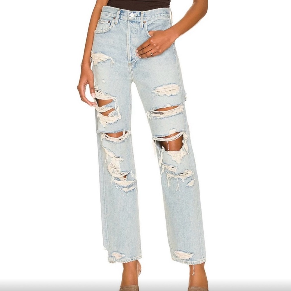 Agolde 90s high rise loose fit unhinged, size 27